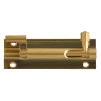 ASEC VITAL 25mm Wide Necked Barrel Bolt 75mm - Polished Brass