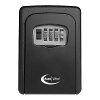 ASEC VITAL 4 Wheel Combination Key Safe - Black