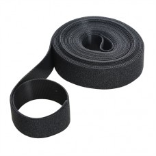 Self-Wrap Hook & Loop Tape Black (25mm x 5m)