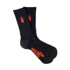 Worker Socks Black 3pk (Size 3 - 6.5 / 36 - 40)