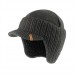 Peaked Knitted Hat Graphite