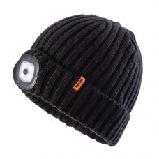 LED Knitted Beanie Black (One Size)