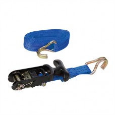 Rubber-Handled Ratchet Tie Down Strap J-Hook (4.5m x 30mm Rated 400kg Capacity 800kg)