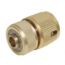 Quick Connector Auto Stop Brass (1/2in Female)