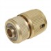 Quick Connector Auto Stop Brass (1/2in Female)