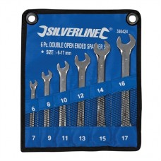 Open-Ended Spanner Set 6 pieces (6 - 17mm)