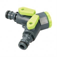 2-Way Tap Connector (3/4in BSP to 1/2in Male)