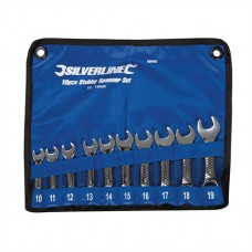 Stubby Spanner Set 10 pieces (10 - 19mm)
