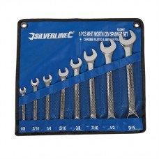 Whitworth Spanner Set 8 pieces (1/8 - 9/16in)