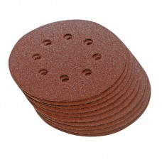 Hook & Loop Discs Punched 125mm 10pk (125mm 60 Grit)