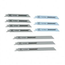 Recip Saw Blades for Wood & Metal 10 pieces (HCS - 240 & 150mm)