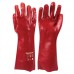 Red PVC Gauntlets (L 9)