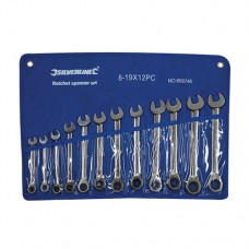 Fixed Head Ratchet Spanner Set 12 pieces (8 - 19mm)