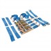 Car Transporter Alloy & Steel Wheels Tie-Down Set 16 pieces (3m x 50mm - Rated 2000kg Capacity 4000kg)