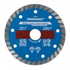 Marble Cutting Diamond Blade (110 x 20mm Castellated Continuous Rim)