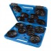 Oil Filter Wrench Set 15 pieces (65 - 93mm)