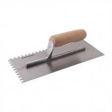 Adhesive Trowel Wood-Handle (280 x 120mm - 6mm Teeth)