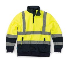 Hi-Vis 2-Tone Sweatshirt Yellow/Navy (S)